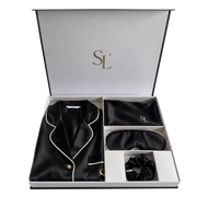 The Noir presented in the open Sleep Luxuria gift box